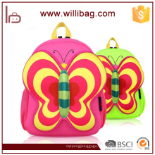 Bolsos de escuela lindos de la mariposa, bolso de escuela del dibujo del neopreno para los niños